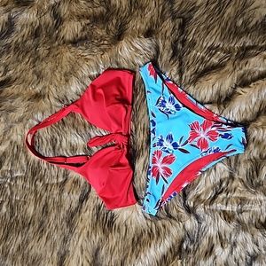 Cupshe Floral Bikini Size Large